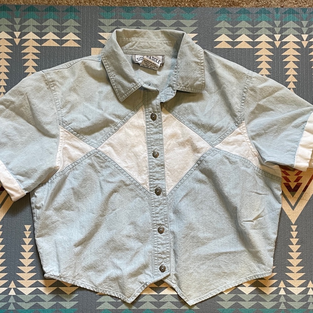Vintage 90s Western Crop Top